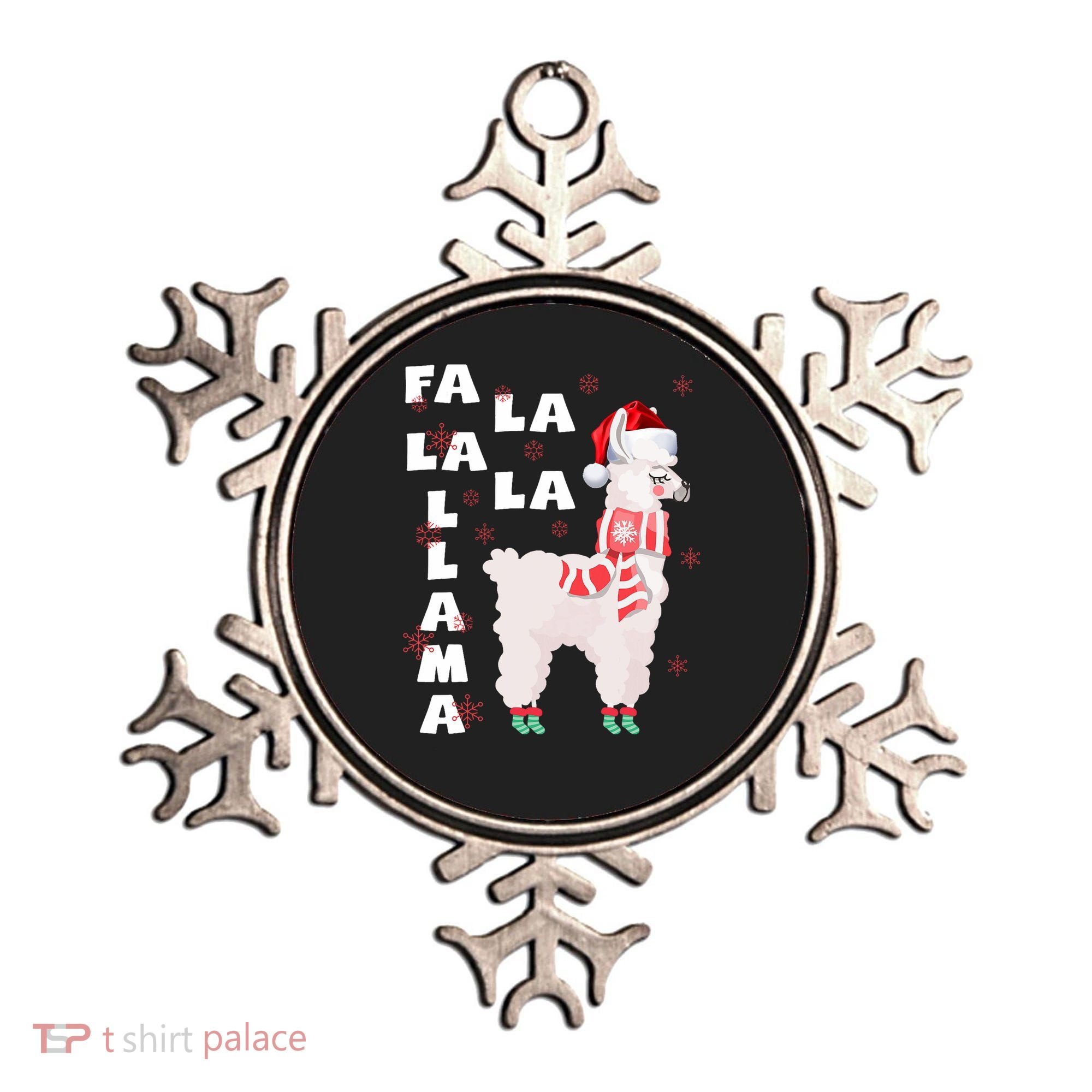 Fa La La Llama Santa Christmas Funny Gift Xmas Ornament