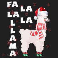 Fa La La Llama Santa Christmas Funny Gift Xmas Hat thumb 2