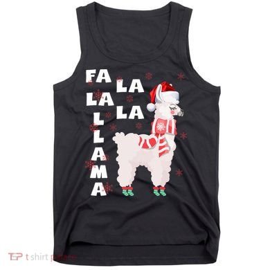 Fa La La Llama Santa Christmas Funny Gift Xmas Tank Top