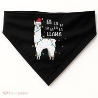 Fa La La Llama Christmas Lllama Essential USA-Made Doggie Bandana thumb 0
