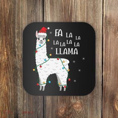 Fa La La Llama Christmas Lllama Essential Coaster