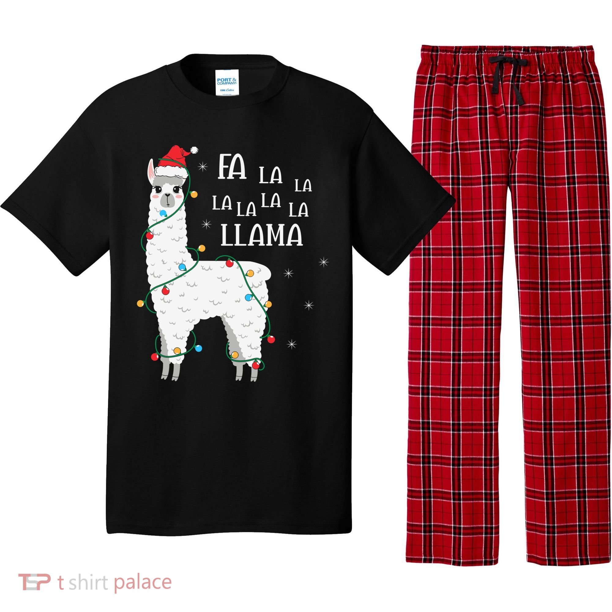 Fa La La Llama Christmas Lllama Essential Pajama Set