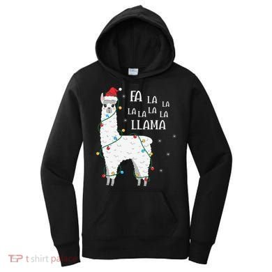 Fa La La Llama Christmas Lllama Essential Women's Hoodie