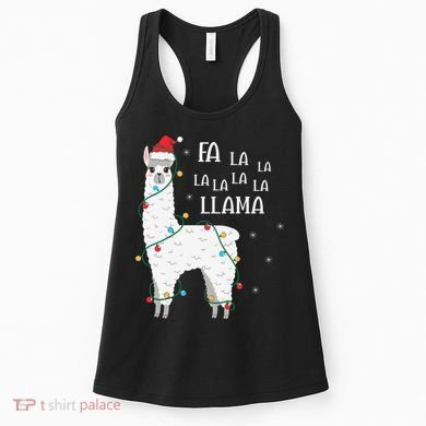 Fa La La Llama Christmas Lllama Essential Women's Tank Top