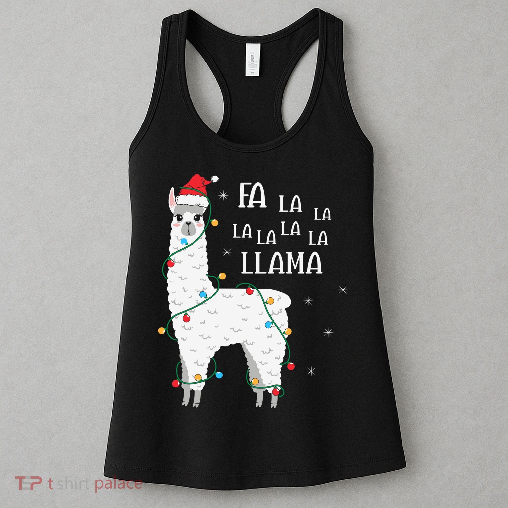 Fa La La Llama Christmas Lllama Essential Women's Tank Top