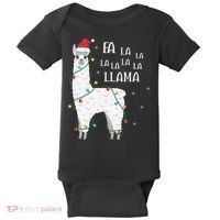 Fa La La Llama Christmas Lllama Essential Baby Bodysuit thumb 0