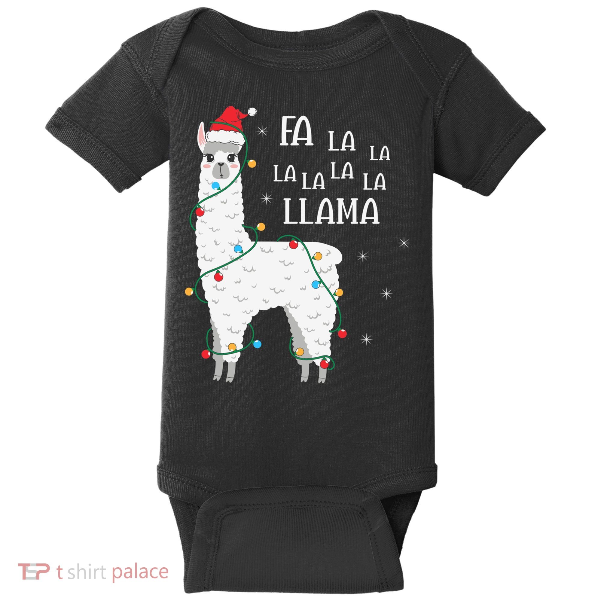 Fa La La Llama Christmas Lllama Essential Baby Bodysuit