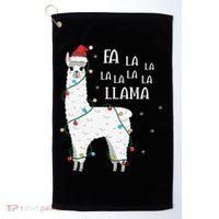 Fa La La Llama Christmas Lllama Essential Golf Towel thumb 0