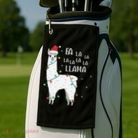 Fa La La Llama Christmas Lllama Essential Golf Towel thumb 2