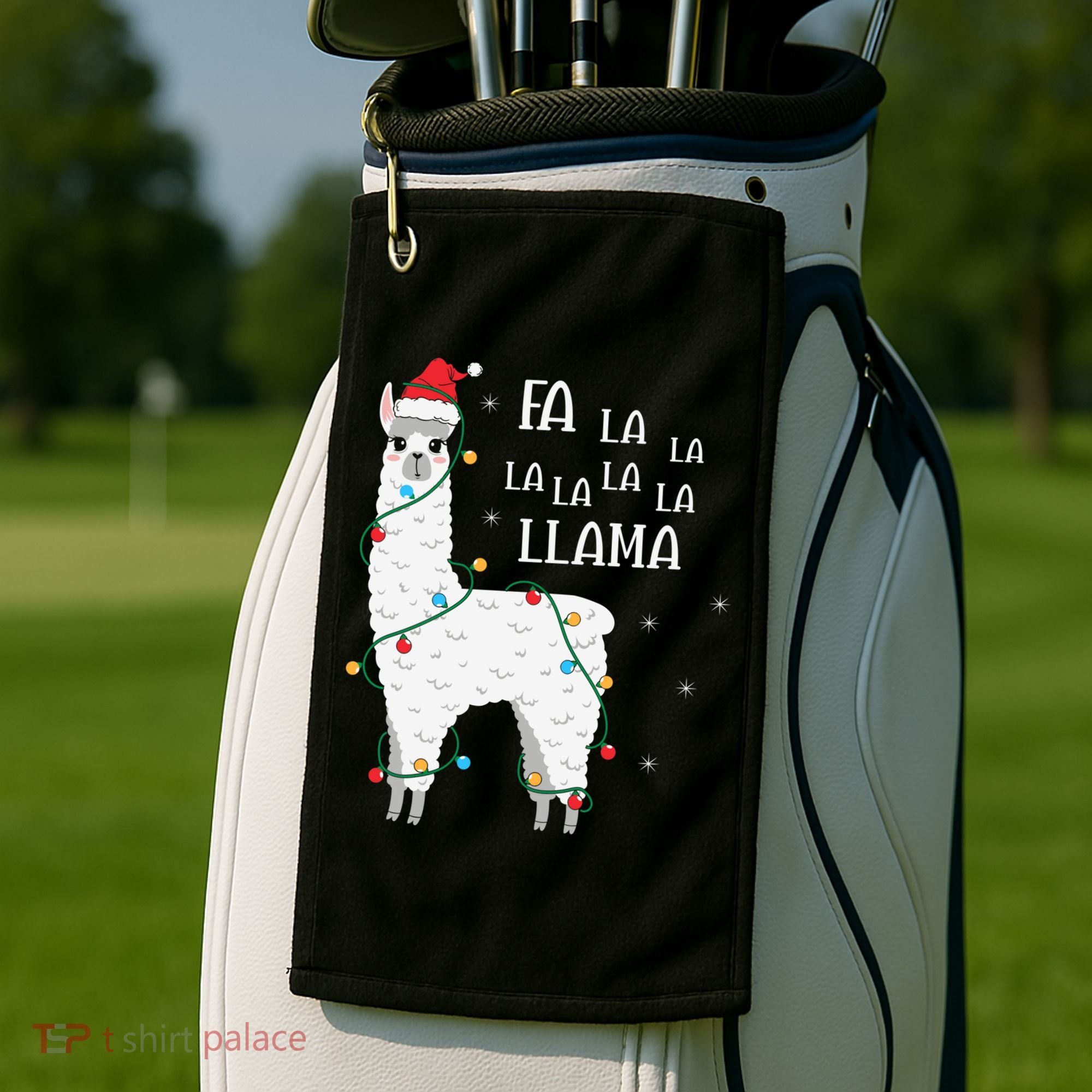 Fa La La Llama Christmas Lllama Essential Golf Towel