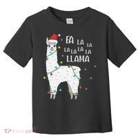 Fa La La Llama Christmas Lllama Essential Toddler T-Shirt thumb 0