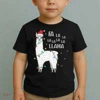Fa La La Llama Christmas Lllama Essential Toddler T-Shirt thumb 2