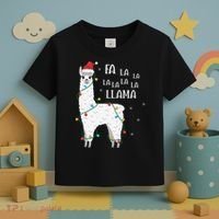 Fa La La Llama Christmas Lllama Essential Toddler T-Shirt thumb 3