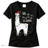 Fa La La Llama Christmas Lllama Essential Women's T-Shirt thumb 0