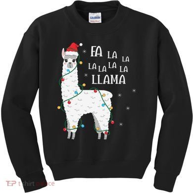 Fa La La Llama Christmas Lllama Essential Kids Sweatshirt