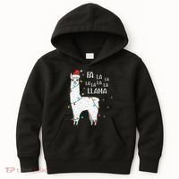 Fa La La Llama Christmas Lllama Essential Kids Hoodie thumb 0