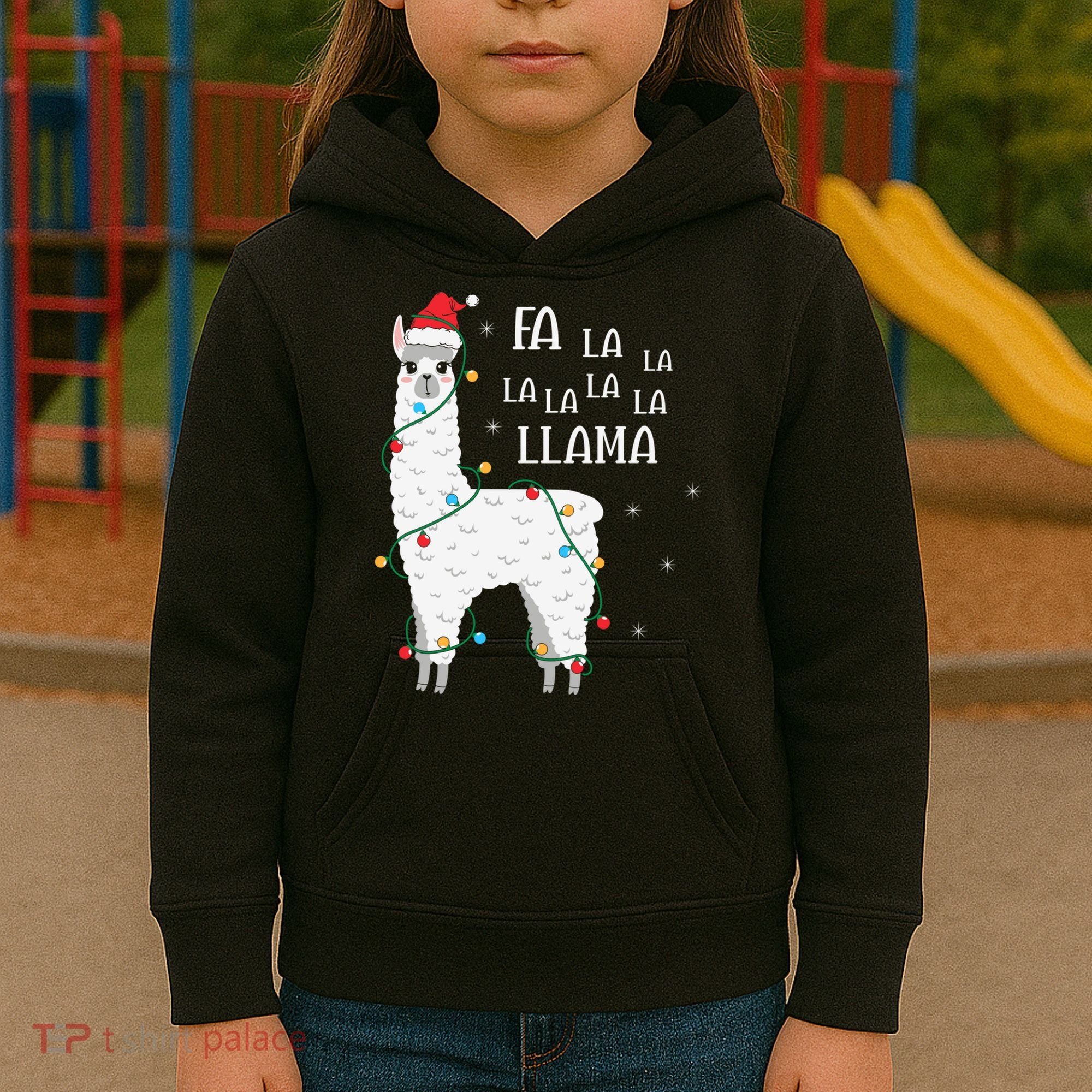Fa La La Llama Christmas Lllama Essential Kids Hoodie