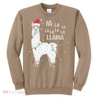 Fa La La Llama Christmas Lllama Essential Sweatshirt thumb 0