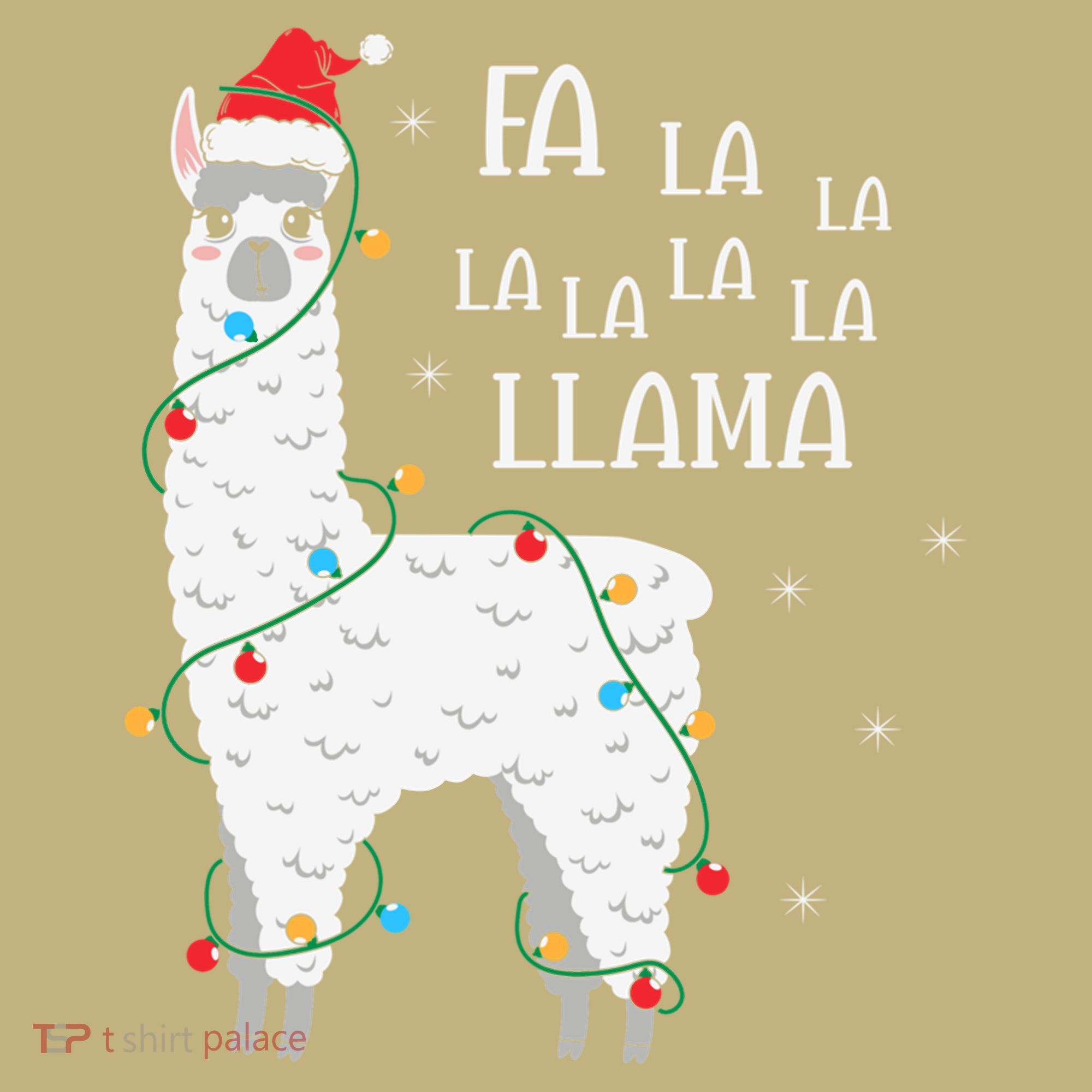 Fa La La Llama Christmas Lllama Essential Button