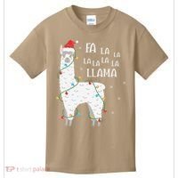 Fa La La Llama Christmas Lllama Essential Kids T-Shirt thumb 0