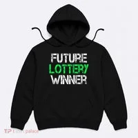 Funny Lottery Lover Scratch Off Future Lottery Winner Hoodie thumb 0