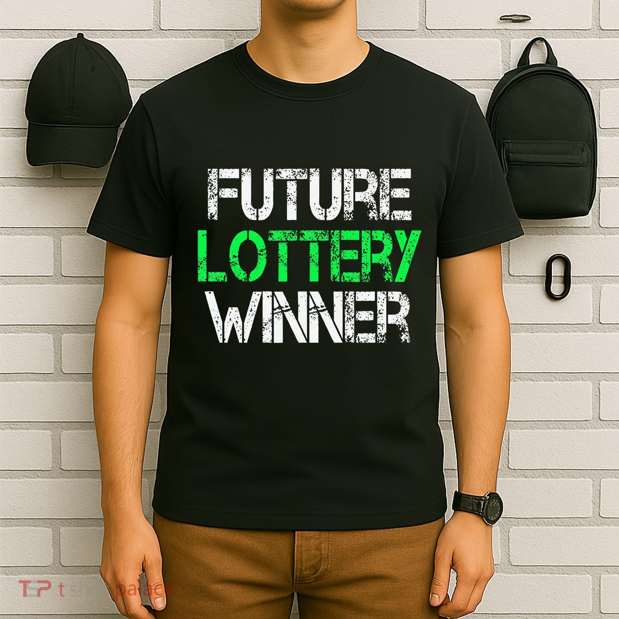 Funny Lottery Lover Scratch Off Future Lottery Winner T-Shirt