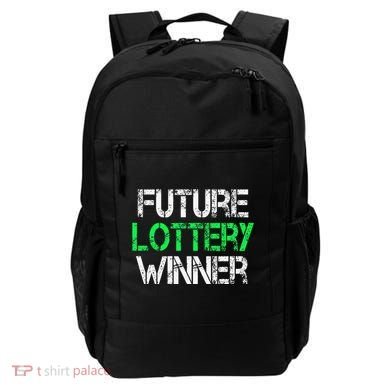 Funny Lottery Lover Scratch Off Future Lottery Winner Backpack
