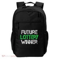 Funny Lottery Lover Scratch Off Future Lottery Winner Backpack thumb 0