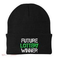 Funny Lottery Lover Scratch Off Future Lottery Winner Beanie thumb 0