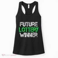 Funny Lottery Lover Scratch Off Future Lottery Winner Women's Tank Top thumb 0