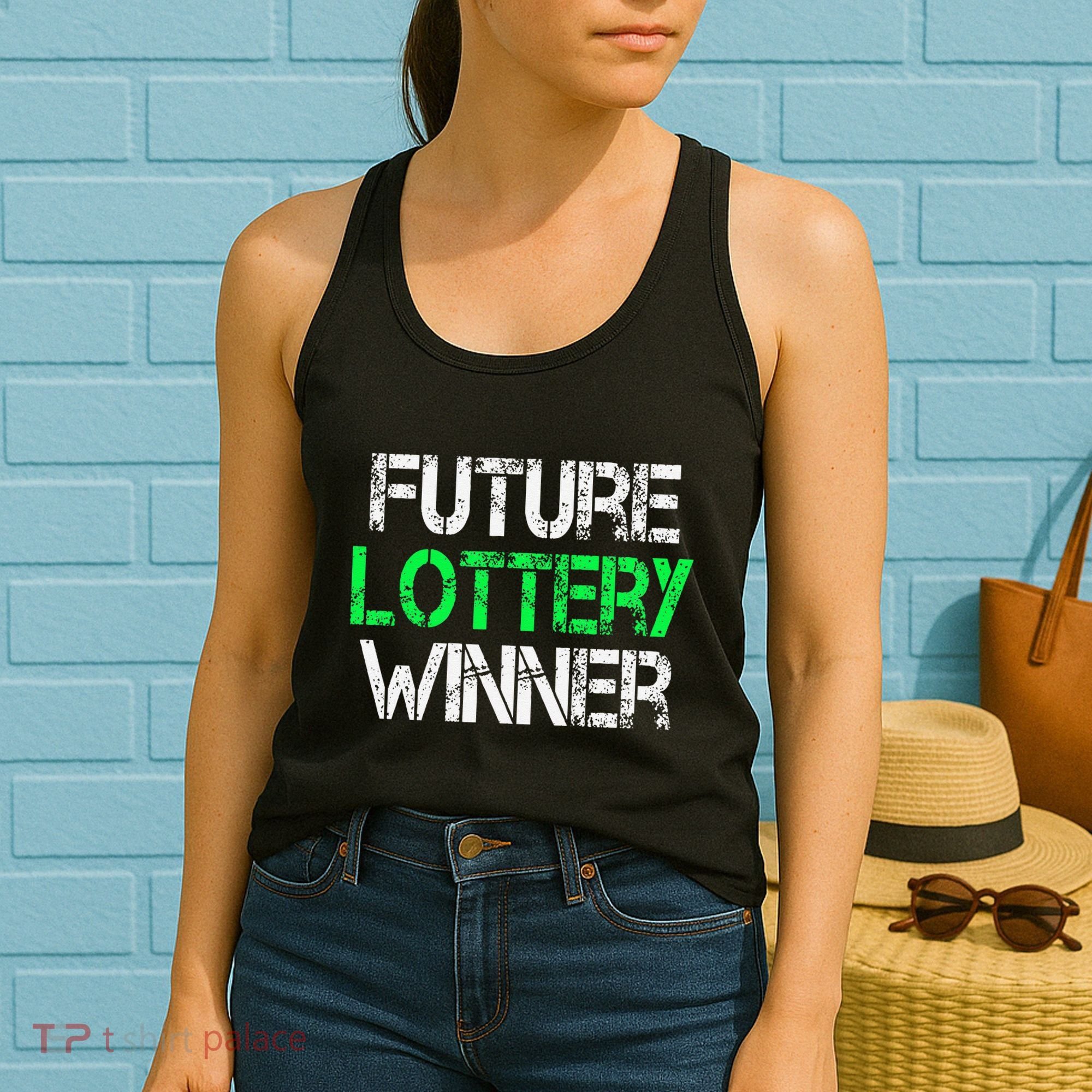 Funny Lottery Lover Scratch Off Future Lottery Winner Women's Tank Top
