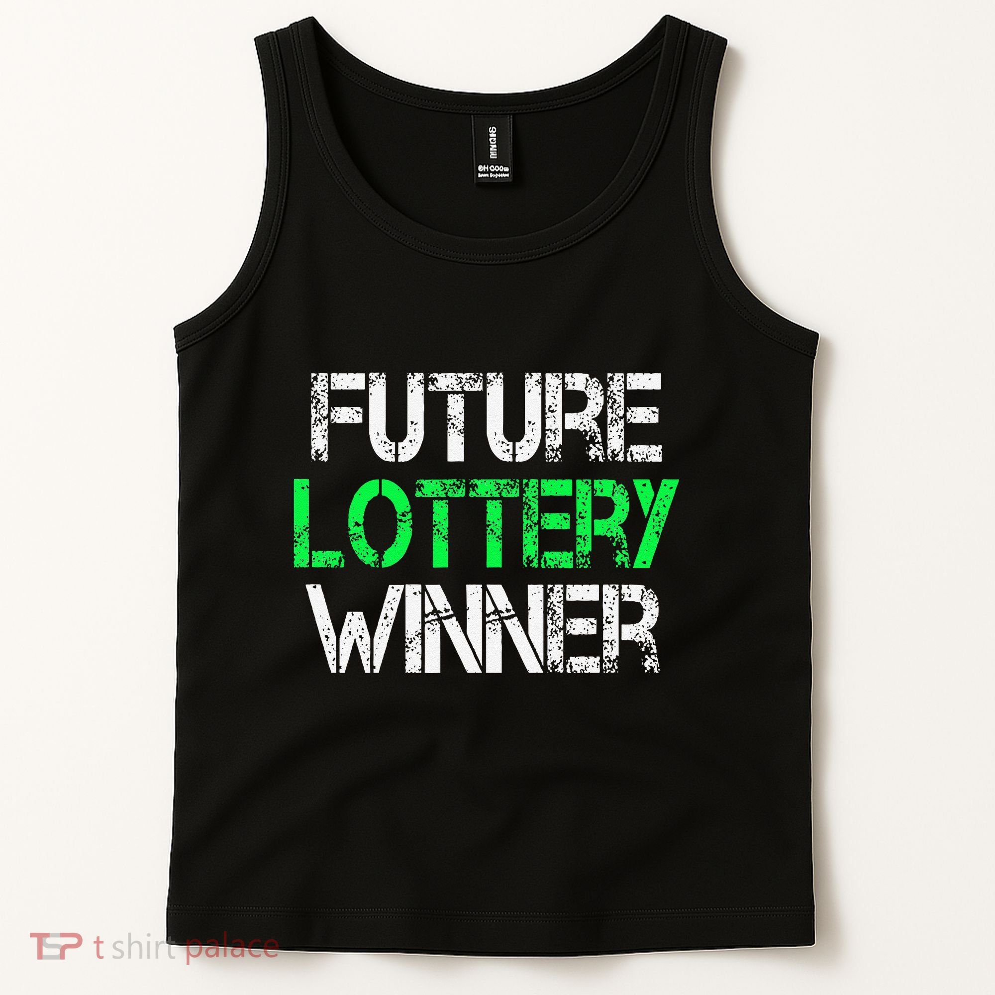 Funny Lottery Lover Scratch Off Future Lottery Winner Tank Top
