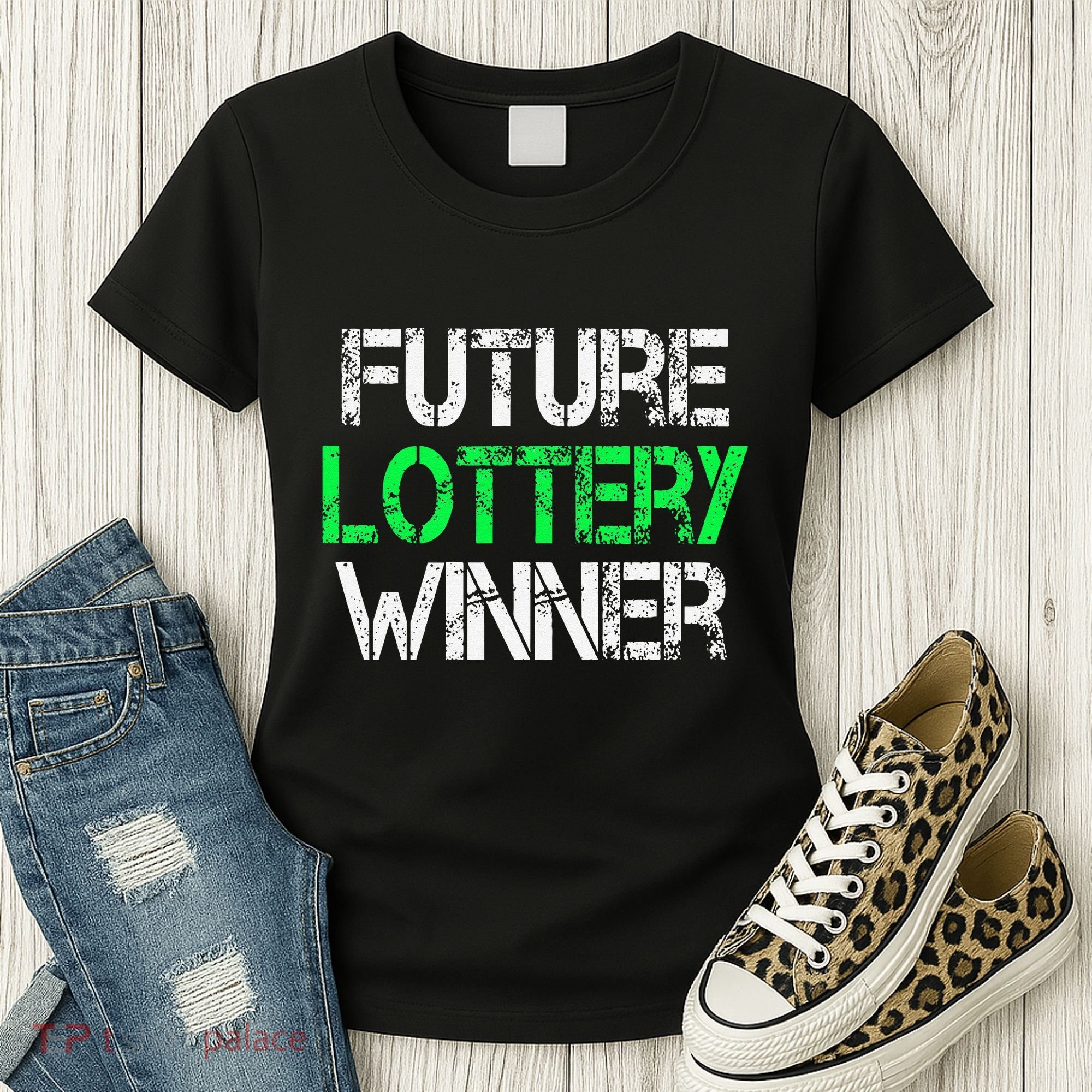 Funny Lottery Lover Scratch Off Future Lottery Winner Women's T-Shirt