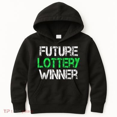 Funny Lottery Lover Scratch Off Future Lottery Winner Kids Hoodie