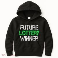 Funny Lottery Lover Scratch Off Future Lottery Winner Kids Hoodie thumb 0