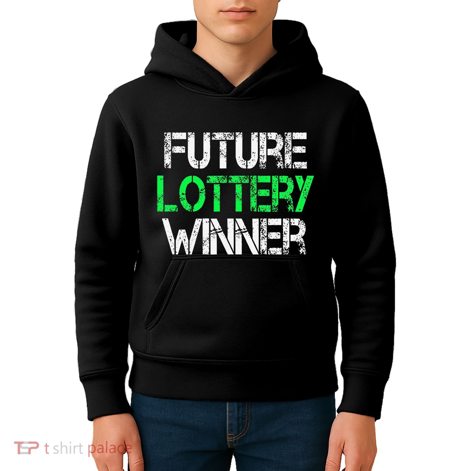 Funny Lottery Lover Scratch Off Future Lottery Winner Kids Hoodie