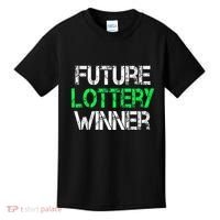 Funny Lottery Lover Scratch Off Future Lottery Winner Kids T-Shirt thumb 0