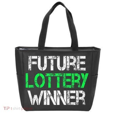 Funny Lottery Lover Scratch Off Future Lottery Winner Tote Bag