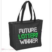 Funny Lottery Lover Scratch Off Future Lottery Winner Tote Bag thumb 2