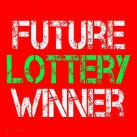 Funny Lottery Lover Scratch Off Future Lottery Winner Santa Hat thumb 1