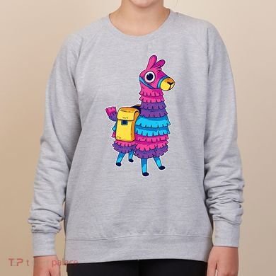 Funny Loot Llama Pinata With Yellow Saddlebag Women's Sweatshirt
