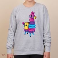 Funny Loot Llama Pinata With Yellow Saddlebag Women's Sweatshirt thumb 0
