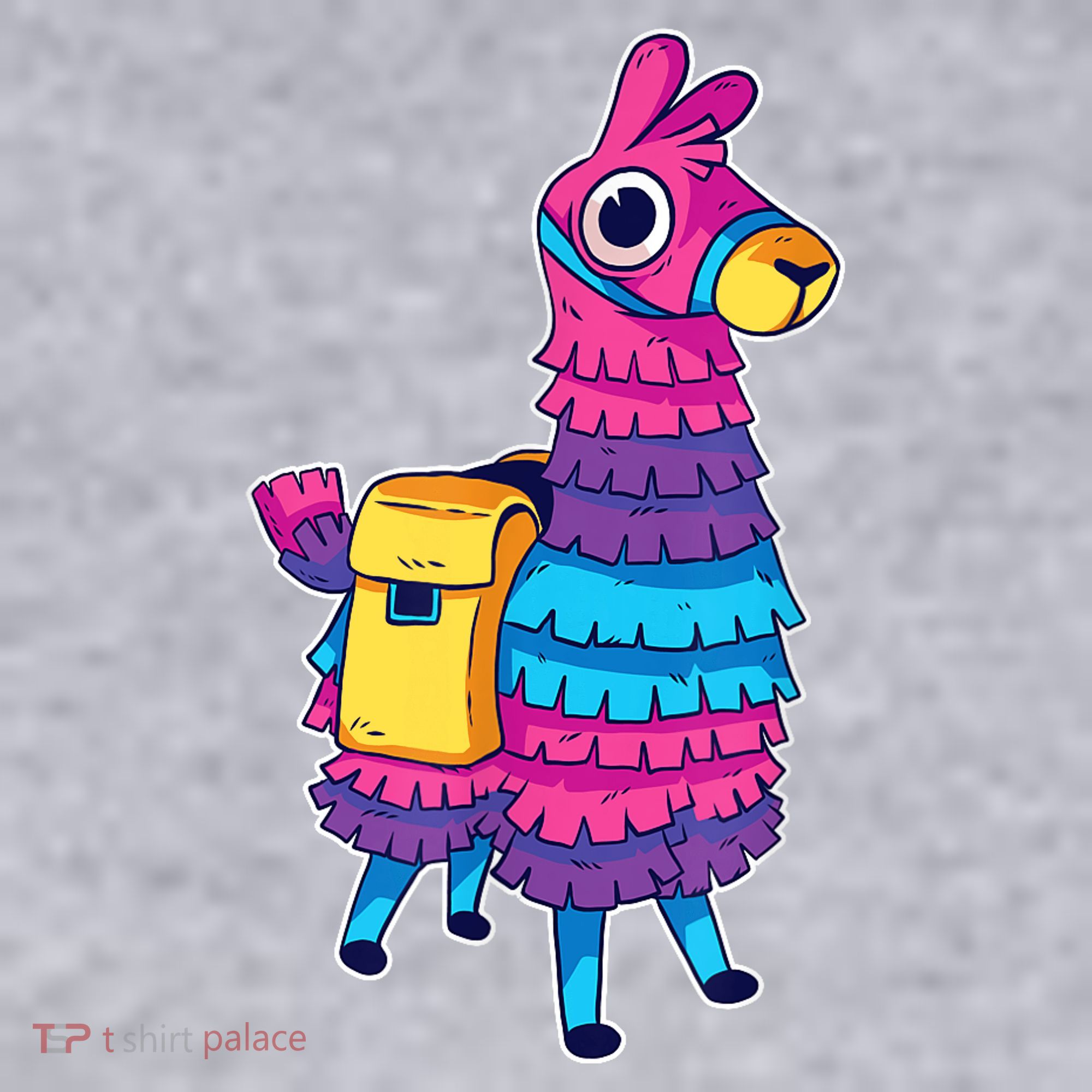 Funny Loot Llama Pinata With Yellow Saddlebag Women's Sweatshirt