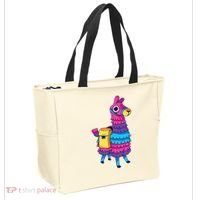 Funny Loot Llama Pinata With Yellow Saddlebag Tote Bag thumb 2