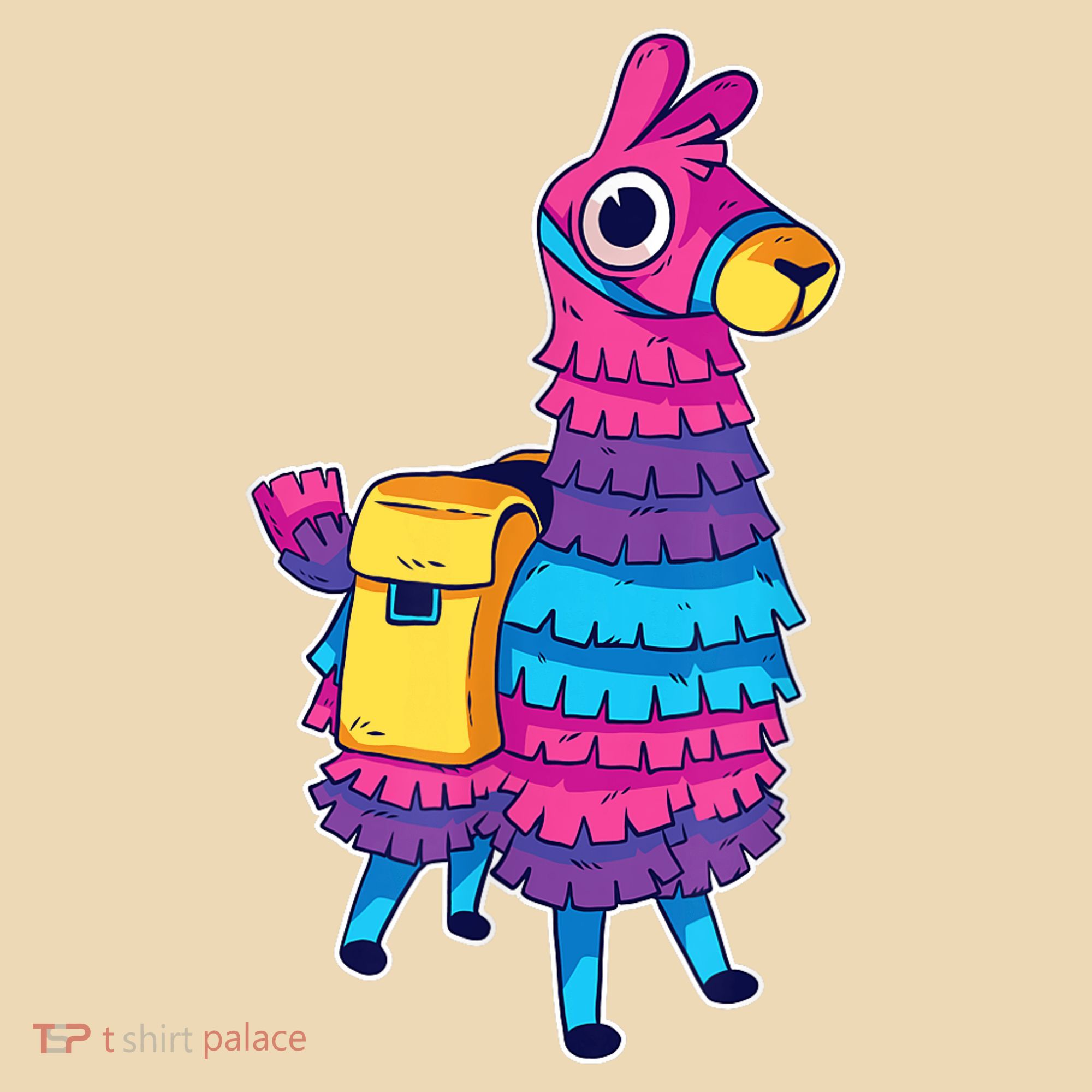 Funny Loot Llama Pinata With Yellow Saddlebag Tote Bag
