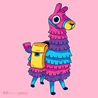 Funny Loot Llama Pinata With Yellow Saddlebag Coaster thumb 2