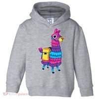 Funny Loot Llama Pinata With Yellow Saddlebag Toddler Hoodie thumb 0
