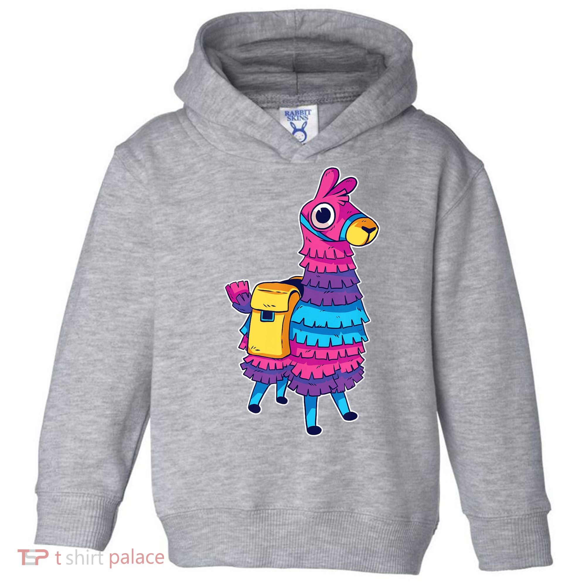 Funny Loot Llama Pinata With Yellow Saddlebag Toddler Hoodie