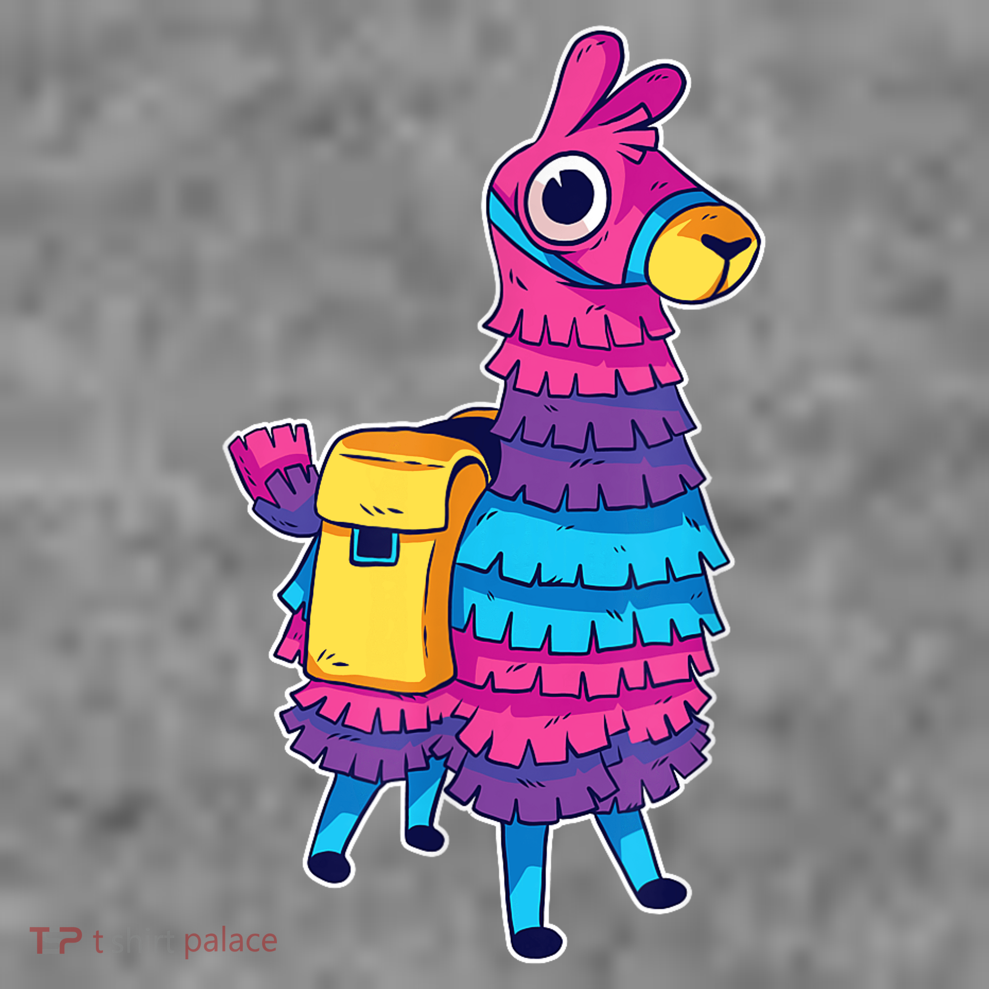 Funny Loot Llama Pinata With Yellow Saddlebag Toddler Hoodie