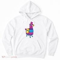 Funny Loot Llama Pinata With Yellow Saddlebag Hoodie thumb 0
